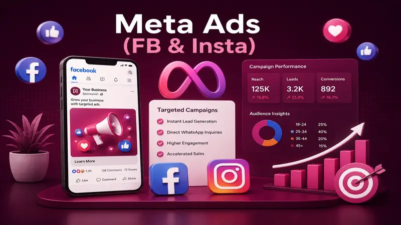 Meta Ads Facebook and Instagram advertising services by Seenstick