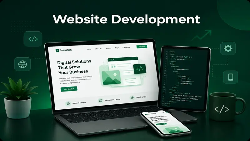 Website development services in Kushinagar by Seenstick digital marketing agency