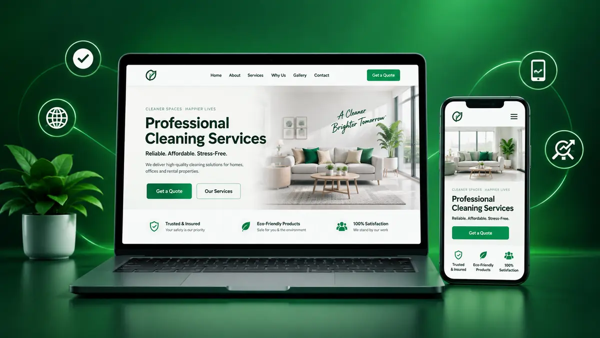 Website development services showcase by Seenstick digital marketing agency